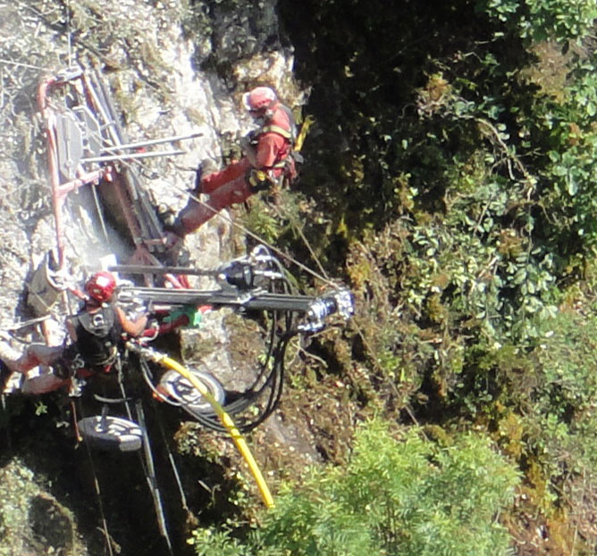 Sécurisation de falaise